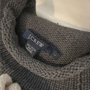 Classic J. Crew Charcoal Knit Rollneck Sweater